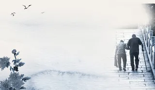 执子之手与子偕老海报PSD背景素材高清