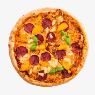 实物蔬菜香芋夏威夷披萨免抠