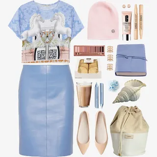 休闲时尚女装搭配免抠