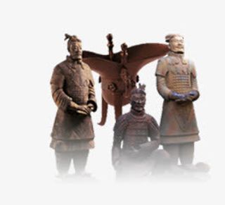 西安兵马俑免抠