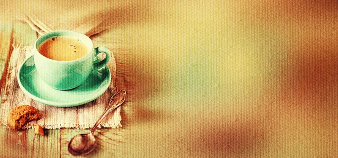 复古奶茶杯背景高清