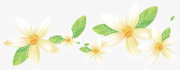卡通春天花朵免抠