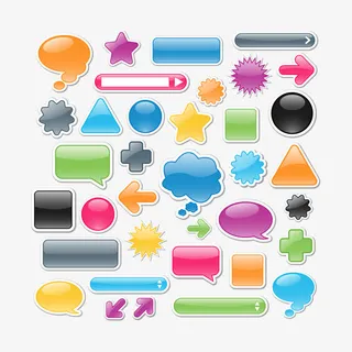 矢量网页图标元素免抠