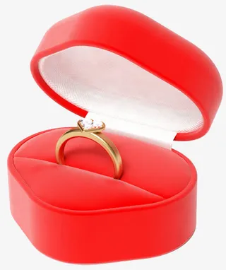 红心盒子钻石免抠