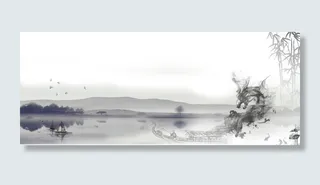 水墨风茶道茶叶促销海报背景psd高清