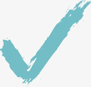 手绘蓝色对勾免抠