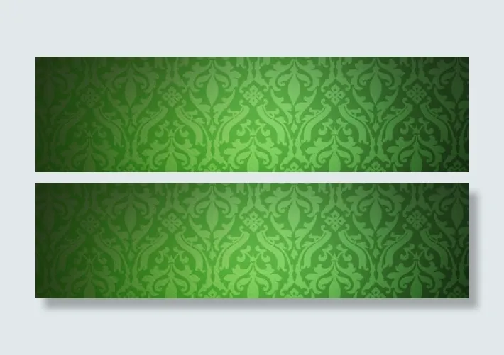 简约花纹背景banner设计