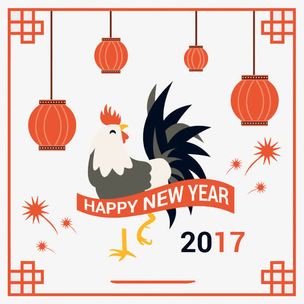 2017公鸡壁纸免抠