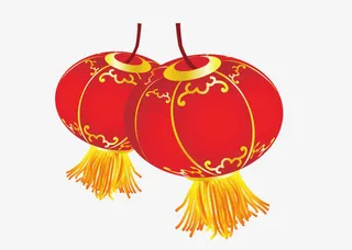 两个红灯笼免抠