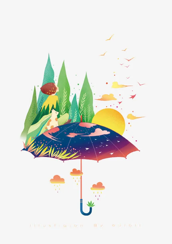 雨伞免抠