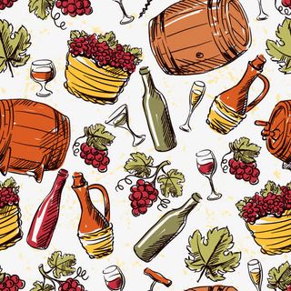 手绘啤酒底纹免抠