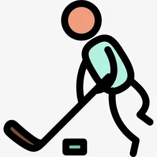 冰上曲棍球图标免抠