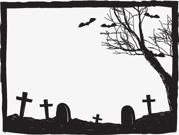 万圣节边框免抠