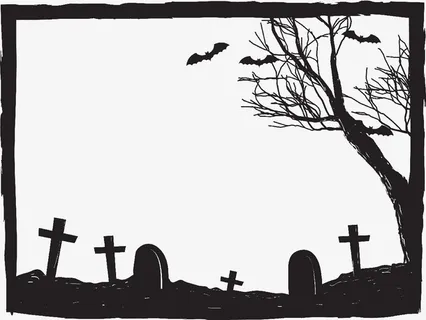 万圣节边框免抠