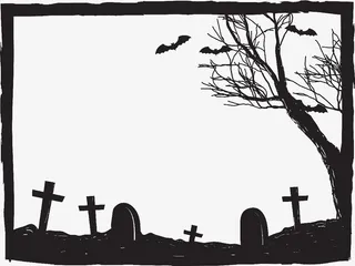 万圣节边框免抠