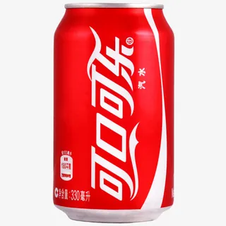 可口可乐易拉罐330ml免抠