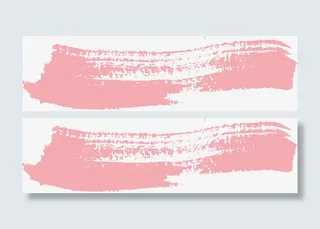 粉色笔刷矢量素材图免抠