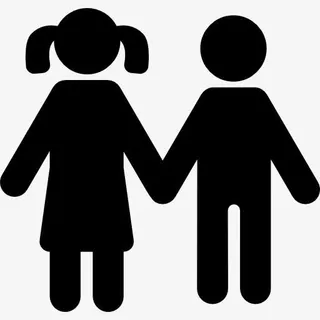 姐姐和弟弟图标免抠