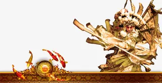 国粹精华京剧表演人物免抠