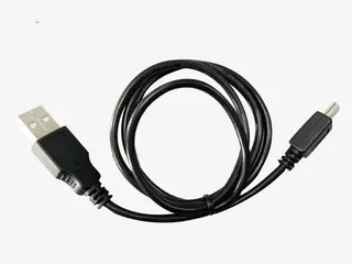 电子配件黑色链接线免抠