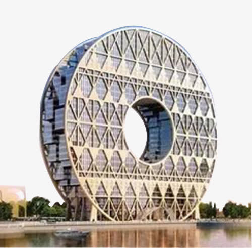 杭州圆形特色建筑PNG图片免抠