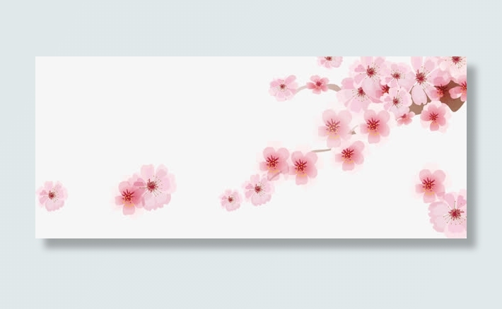 卡通浪漫樱花日式装饰免抠