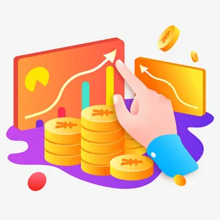 金币金融场景免抠 金币金融场景免抠