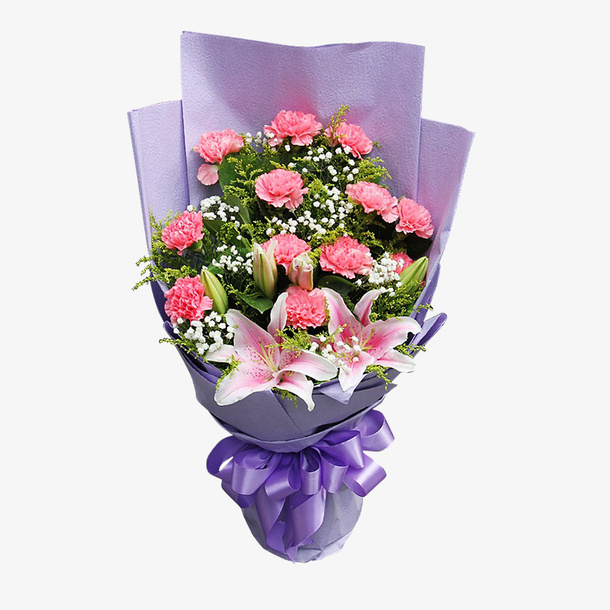 鲜花设计素材广告免抠