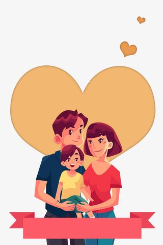 38妇女节温馨卡通手绘免抠