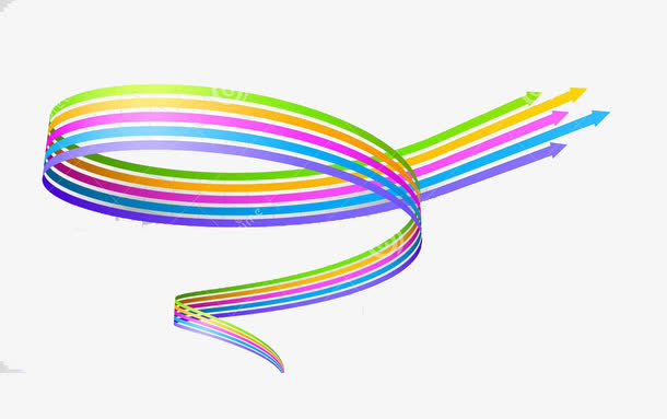 线条抽象几何箭头免抠