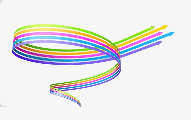 线条抽象几何箭头免抠