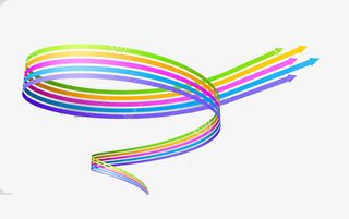 线条抽象几何箭头免抠