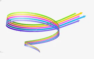 线条抽象几何箭头免抠