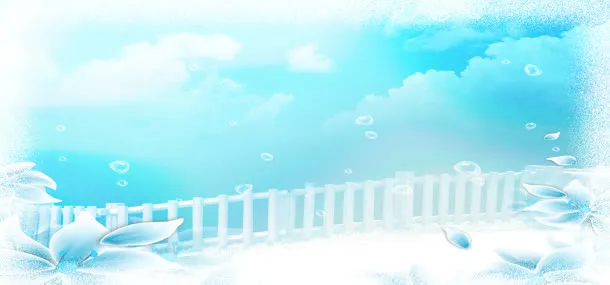 白色木栅栏背景