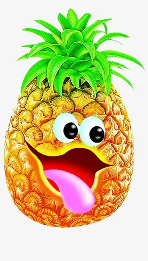 菠萝卡通人物免抠