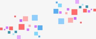 彩色方块漂浮海报装饰免抠