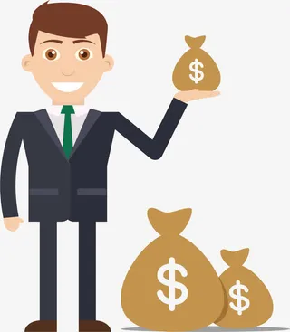钱袋卡通免抠