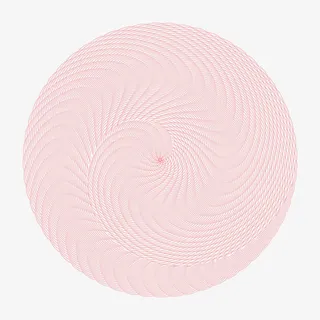 粉色旋转圆形免抠