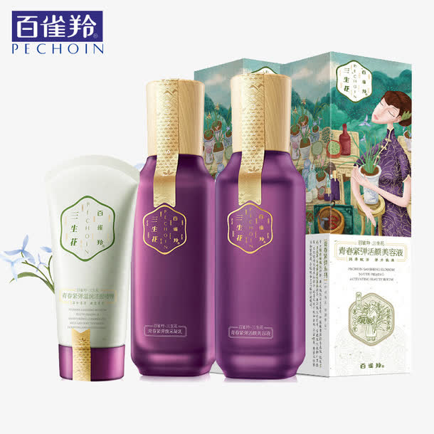 百雀羚三生花免抠