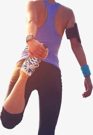 运动的女孩免抠