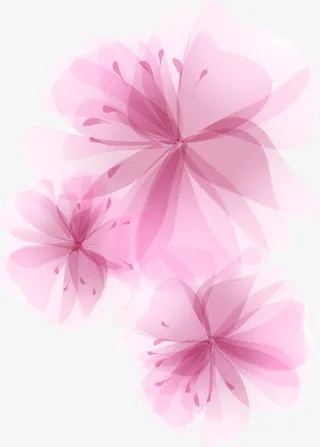 卡通唯美花朵免抠