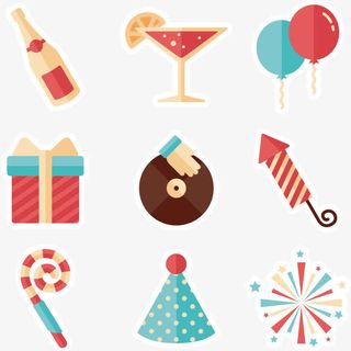 新年元素贴纸免抠