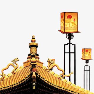 中国风建筑素材免抠