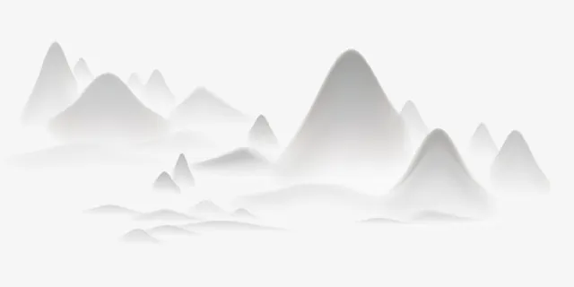 古典中国风水墨山水免抠 古典中国风水墨山水免抠