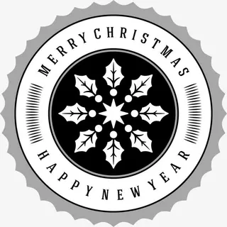 圣诞节简约卡片免抠