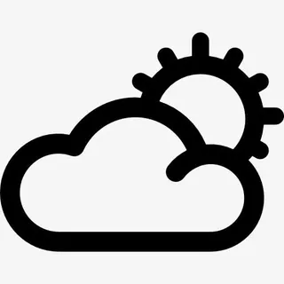 阴天接口符号轮廓图标免抠