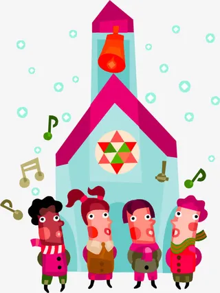 欢乐水彩卡通免抠