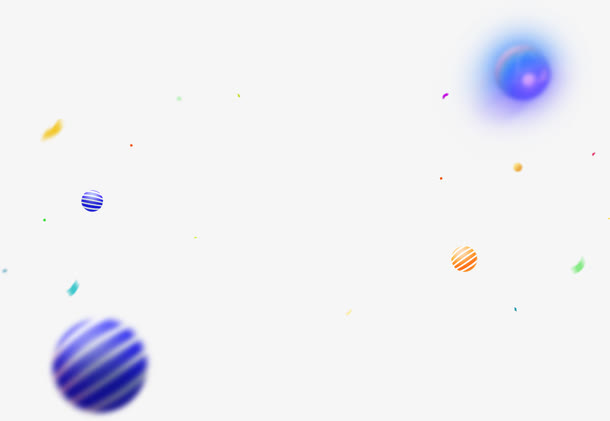 天猫活动海报紫色圆形模糊图标免抠