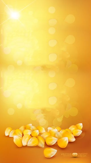 金色虚幻玉米黄色H5背景高清