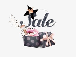 高档化妆品促销礼盒卡片装饰图案免抠